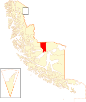 Location of the Laguna Blanca commune in the Magallanes Region