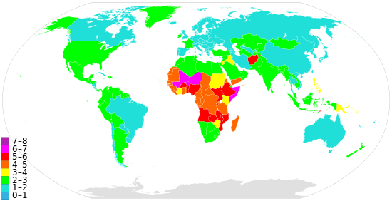 fertility rate map