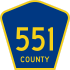 County Route 551  marker