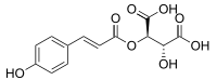 Chemical structure of coutaric acid