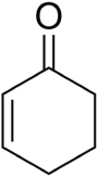 Skeletal formula of cyclohexenone