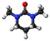 Ball-and-stick model of the DMPU molecule