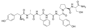 Skeletal formula of dermorphin