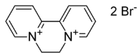 Skeletal formula of diquat