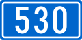 Croatian D530 road shield