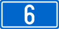 Croatian D6 road shield