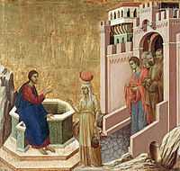 Duccio di Buoninsegna - Christ and the Samaritan Woman - Google Art Project.jpg