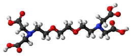 Ball-and-stick model of the EGTA molecule