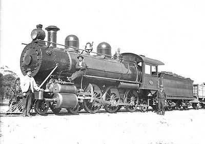 Ec 249 at Kellerberrin on the Eastern Goldfields Railway, ca. 1903.