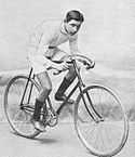 A picture of Edouard Taylor posing on his bike.