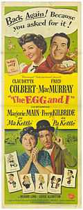 Film poster featuring Betty and Bob, and Ma and Pa Kettle