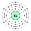 Selenium's electron configuration is 2, 8, 18, 6.