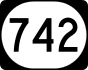 Kentucky Route 742 marker