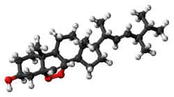 Ball-and-stick model of ergosterol peroxide