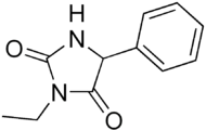 Structural formula of ethotoin