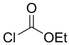 Skeletal formula of ethyl chloroformate