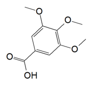 Chemical structure of eudesmic acid