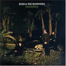 An album cover showing a car in a group of palm trees at night. Three men are leaning against the car: one sat down at the front-left corner of the car, on stood at the front-right of the car, and one stood at the right of the car. The band's name in white text is at the top of the cover, with the album's name just below also in white text.