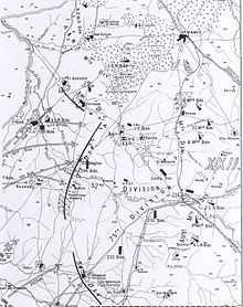 Detail of Falls Map 9 shows the British Empire forces as they approach Junction Station; infantry from the west and Australian Mounted Division from the south.
