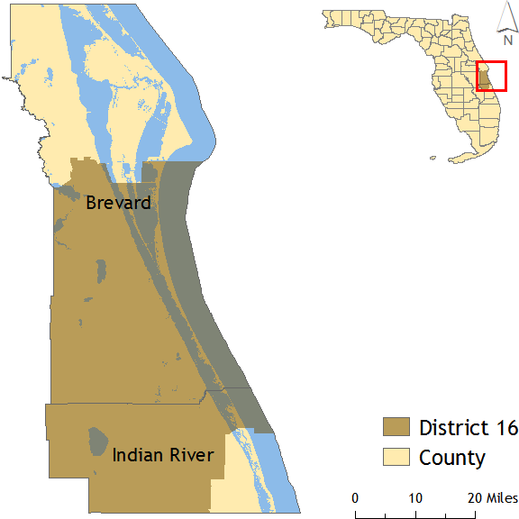 Map of the district