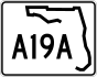 State Road A19A marker