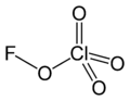 Full structural formula of fluorine perchlorate