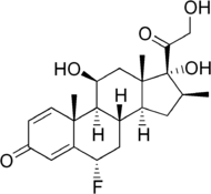 Skeletal formula of fluprednisolone