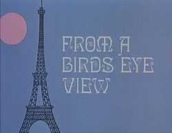 Series titles with a cartoon image of the Eiffel Tower