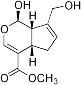 Skeletal formula of genipin