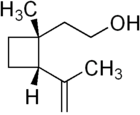 Skeletal formula of grandisol