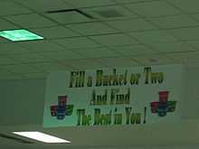 A sign showing Greenbrier's motto for the 2010-11 school year.