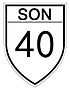 Sonora State Highway 40 shield