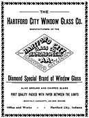 advertisement from the 1890s with diamond-shaped logo