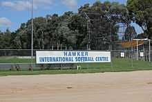 sign for softball centre