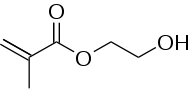 Skeletal formula of Hydroxyethyl methacrylate
