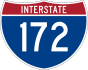 Interstate 172 marker