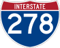 Interstate 278 marker
