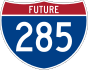 Interstate 285 marker