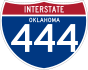 Interstate 444 marker