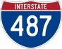 Interstate 487 marker