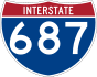 Interstate 687 marker