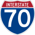 Interstate 70 marker