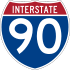 Interstate 90 marker