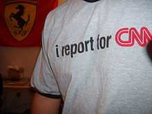 "i report for CNN" T-Shirt.