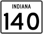 State Road 140 marker