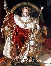 Napoleon on his Imperial Throne, 1806.
