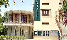 Inner view of the La Salle School Faisalabad, showing the administration building