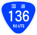 National Route 136 shield