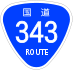 National Route 343 shield