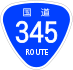 National Route 345 shield